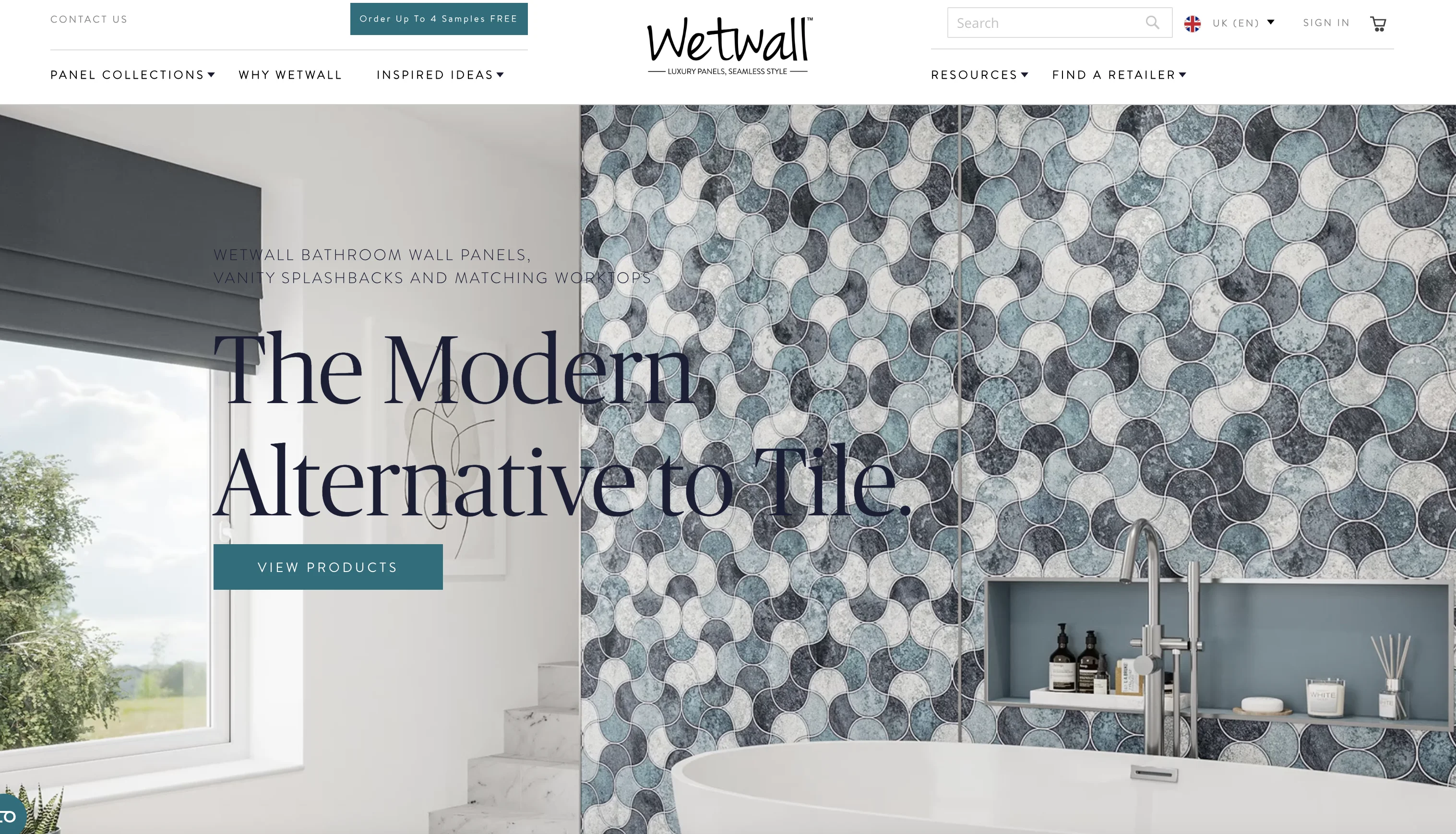 Wetwall website screenshot